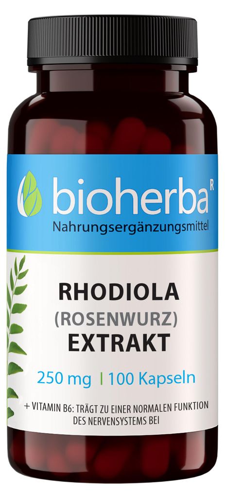 Bioherba Rhodiola (Rosenwurz) Extrakt 250 mg 100 Kapseln
