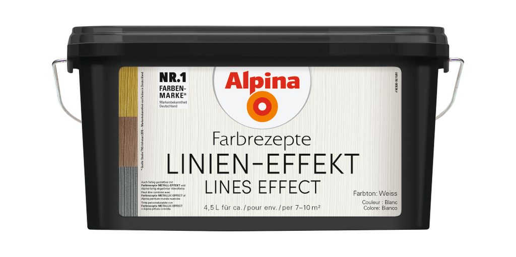 Alpina Farbrezepte LINIEN-EFFEKT 4,5 Liter Produktbild 