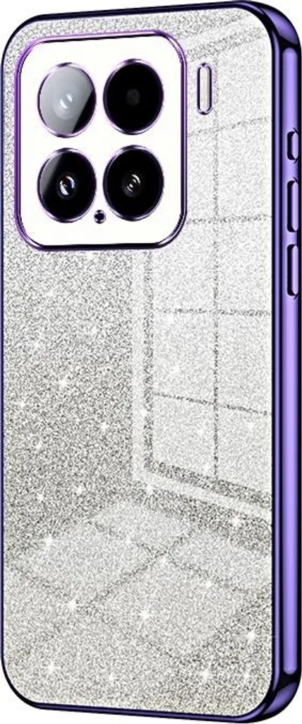 Custodia Glitter Xiaomi 15 Viola - Cover Silicone Phonesta Sparkle
