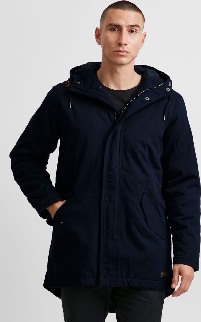 11 Project PRAkie Herren Winterparka Parka Winterjacke mit hochabschließendem Kragen aus 100% Baumwolle