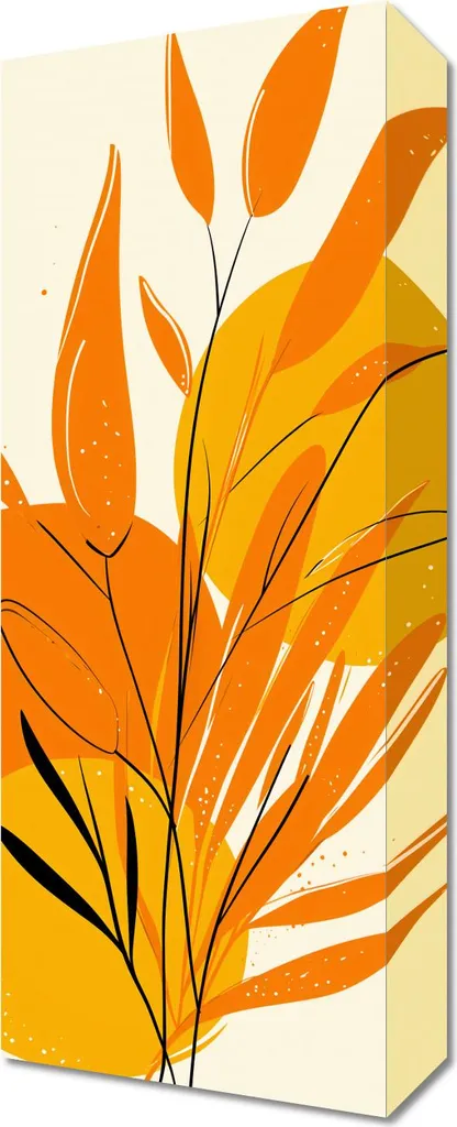 Vibrazione Estiva: Quadro su Tela 20x50 cm per la tua Casa