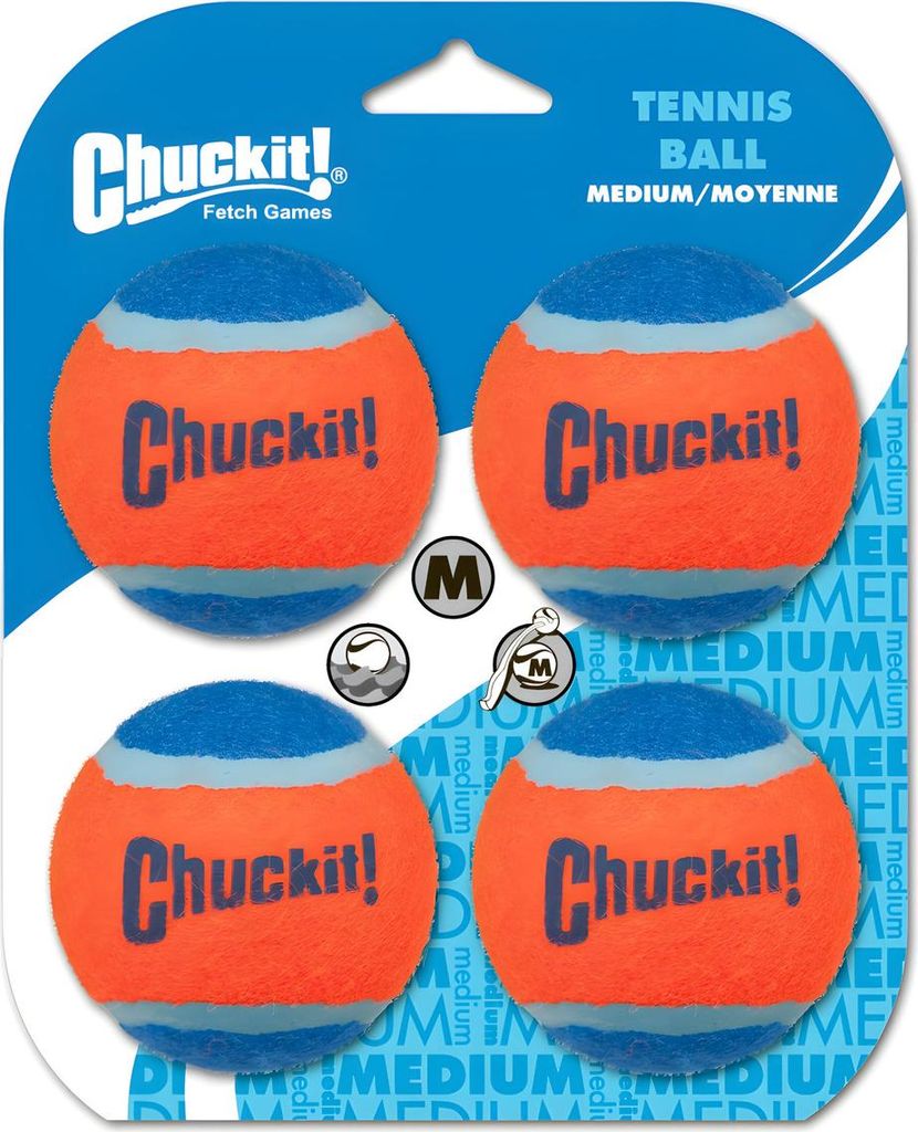 Chuckit Tennis Ball M 6 cm 4 Pack