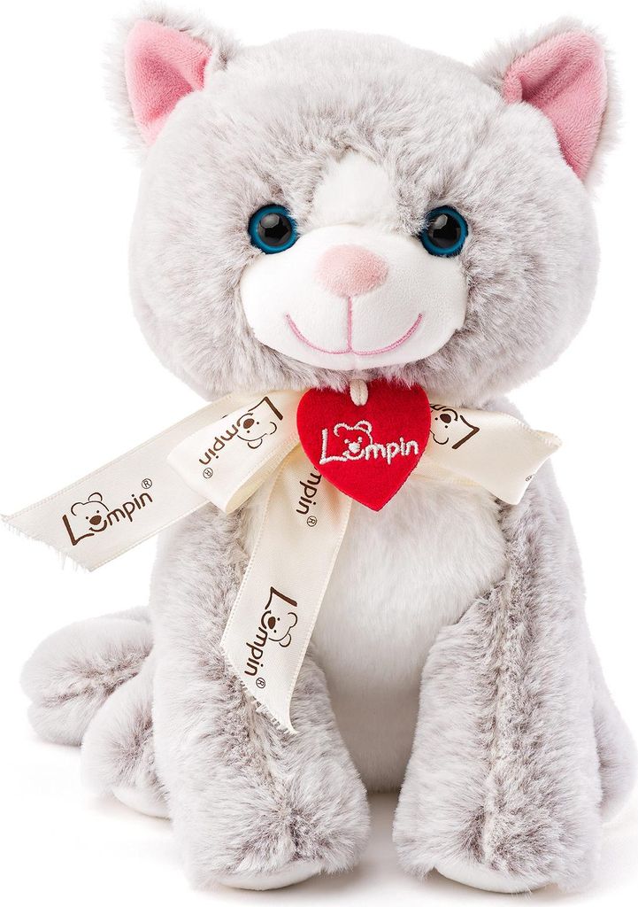 Lumpin Kuscheltier Katze Jacqueline 25 cm Plüschspielzeug grau