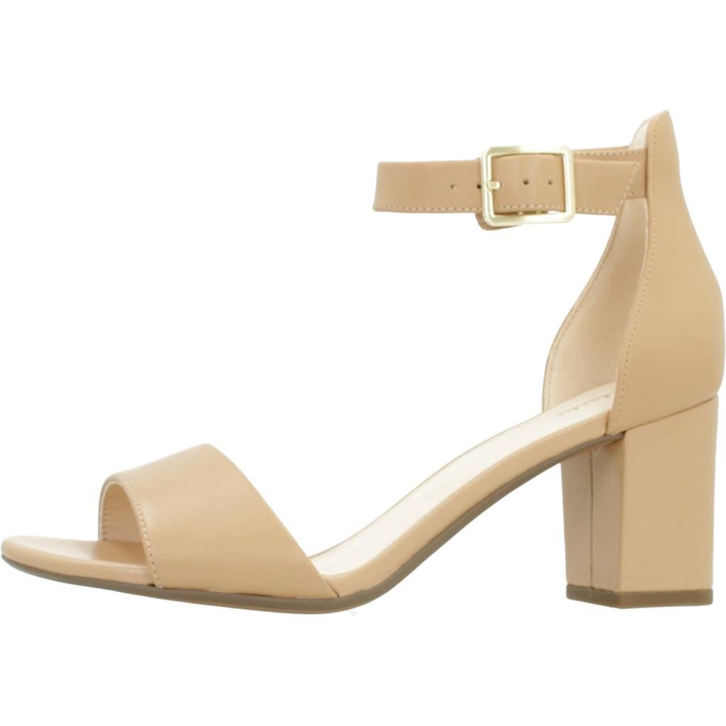 Escarpins Clarks Deva Mae Femme - Cuir Souple Avec Bride Cheville, Confort Assuré