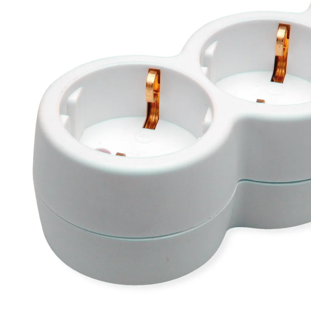 Multiprise 3 prises blanches interrupteur intégré câble long 1,5m - 2