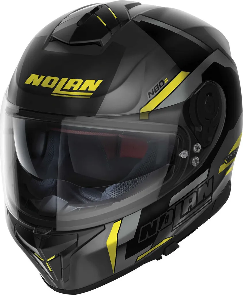 Casque intégral Nolan N80-8 Wanted N-COM 072 Matt Lava XL pour motard