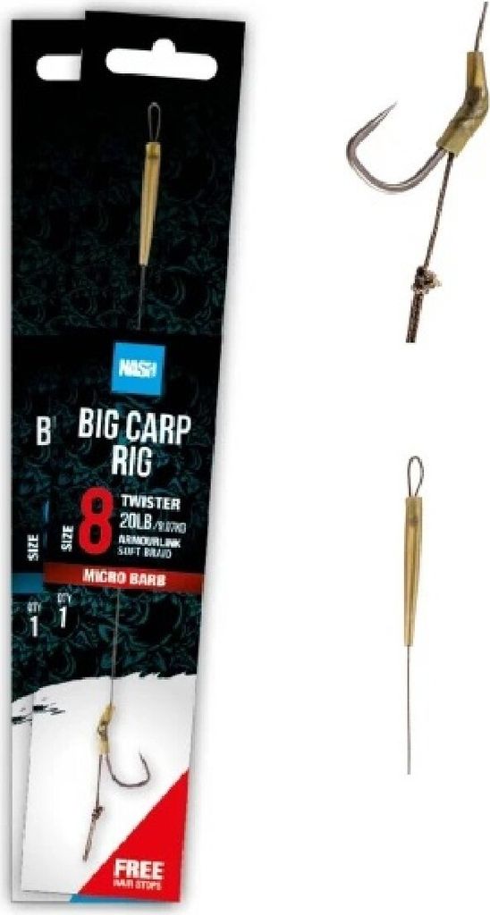 Nash Big Carp Rig Size 8 Karpfenrig