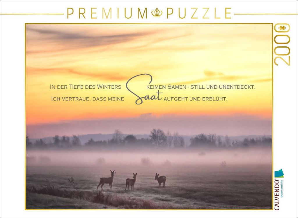 CALVENDO Puzzle Saat | 2000 Teile Lege-Größe 90x67cm Produktbild 