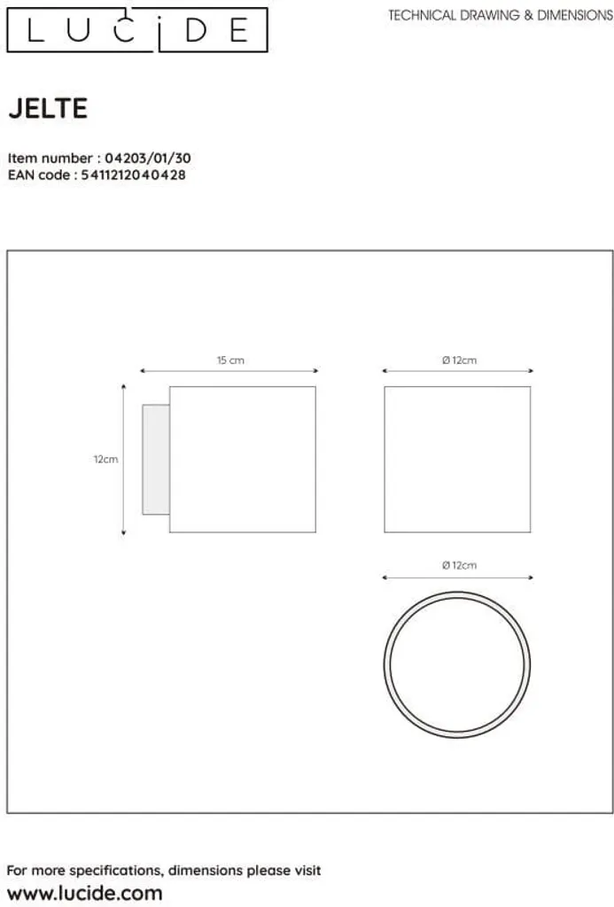 Solution Éclairage Mural Lucida JELTE G9 33W pour Espaces Sombres - 7