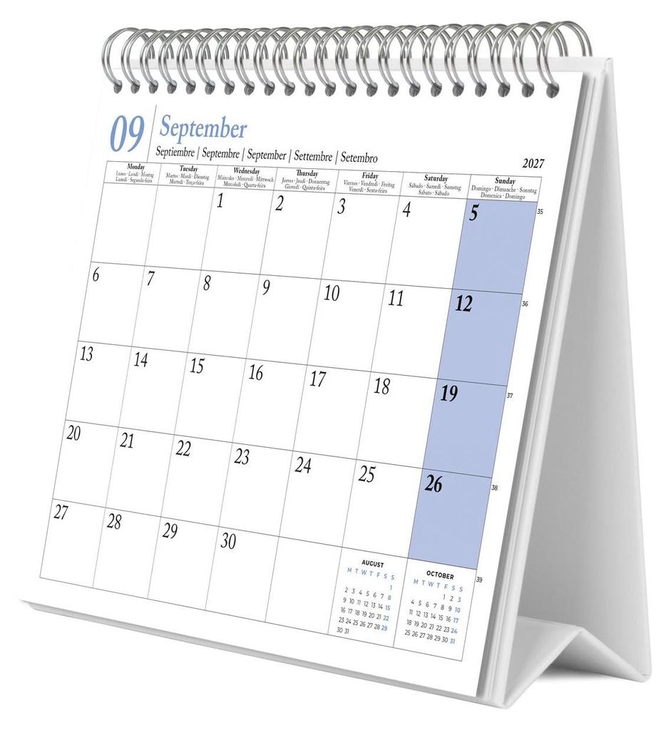 Calendario de escritorio de Los Beatles 2027, calendario Imagen del producto 
