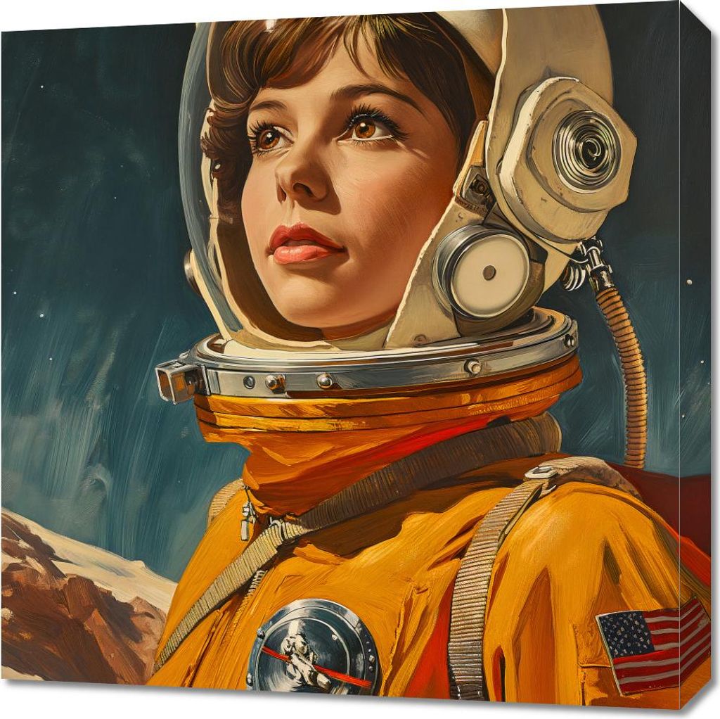 Bild 60x60cm Pionierin des Kosmos