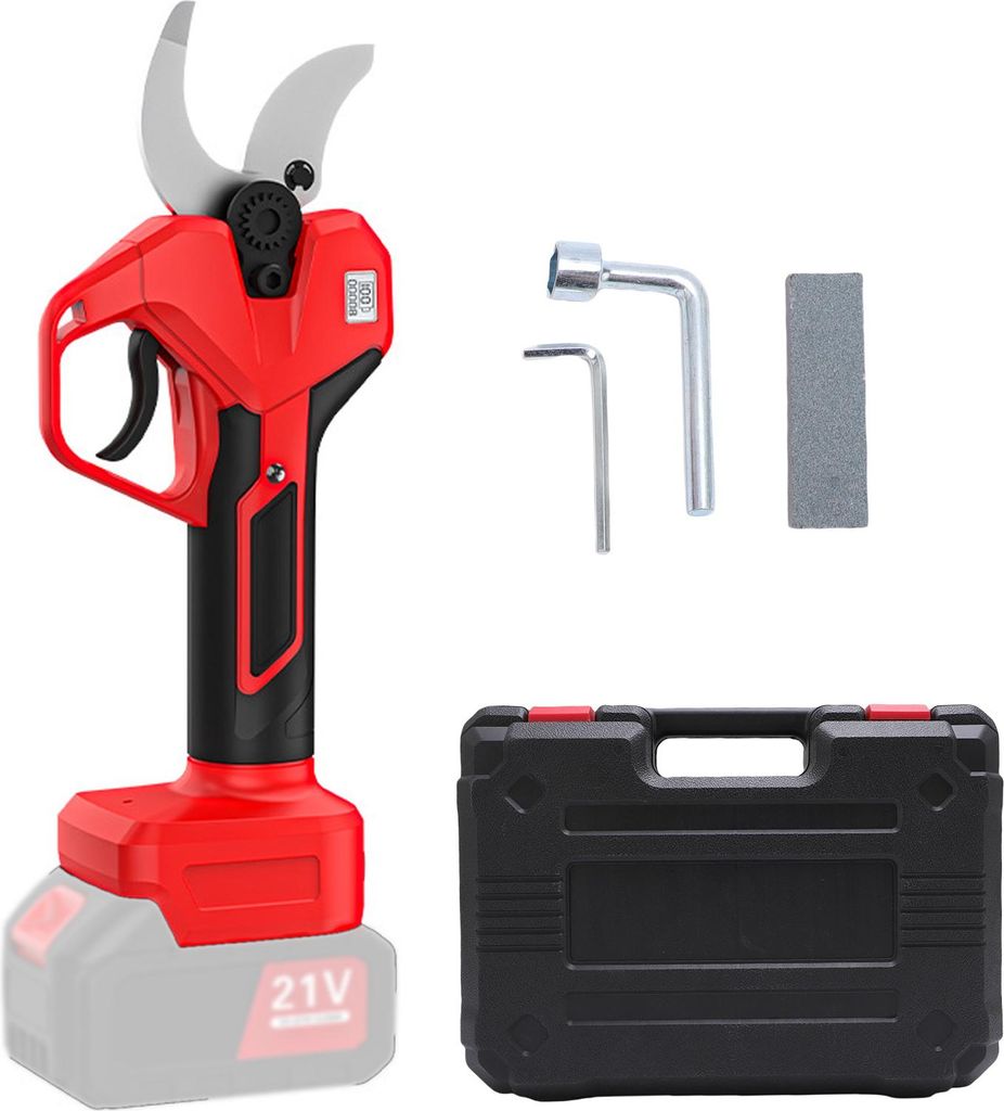 Elektrische Gartenschere, passend für Makita Akku-Geräte mit bürstenlosem Motor, LCD-Display, SK5-Klingen, Sicherheitsverriegelung, 2-stufiger S...