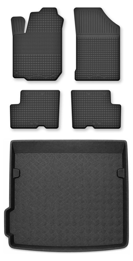 Rubberen automatten + kofferbakmat voor Dacia Duster II Productafbeelding 