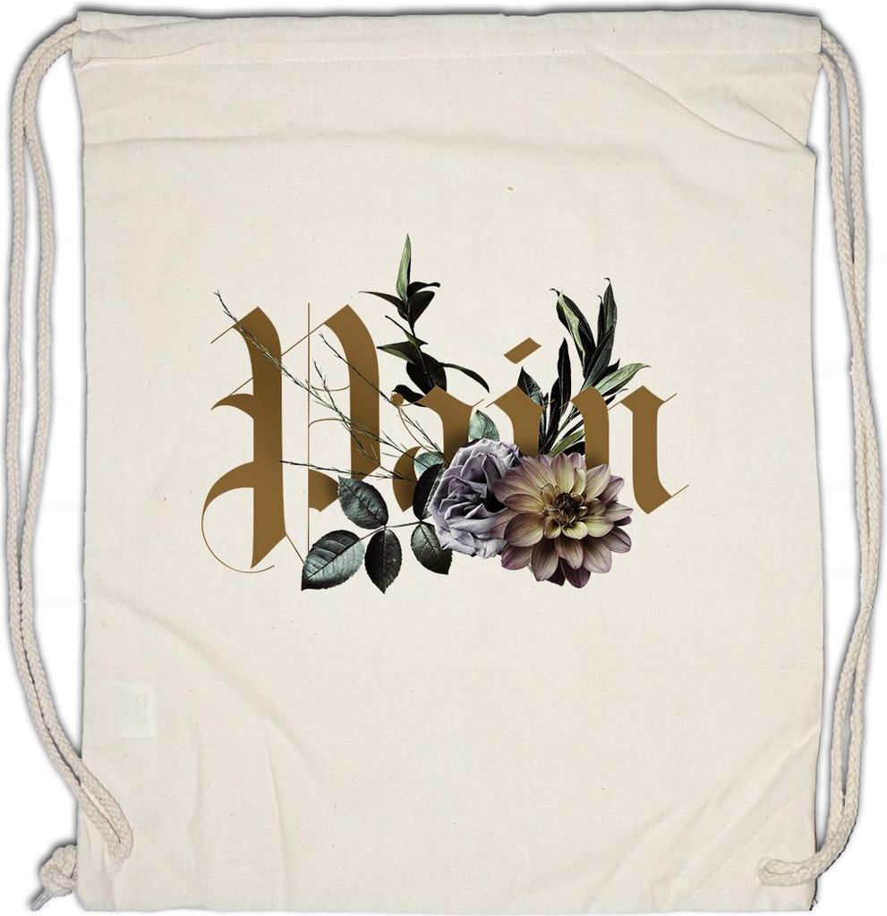 Urban Backwoods Pain Flowers, Turnbeutel, Farbe: Beige