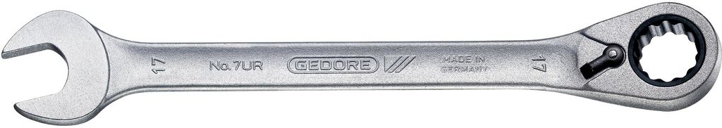 GEDORE 7 UR 17 Maulschlüssel mit Ringratsche, umschaltbar, Produktbild 