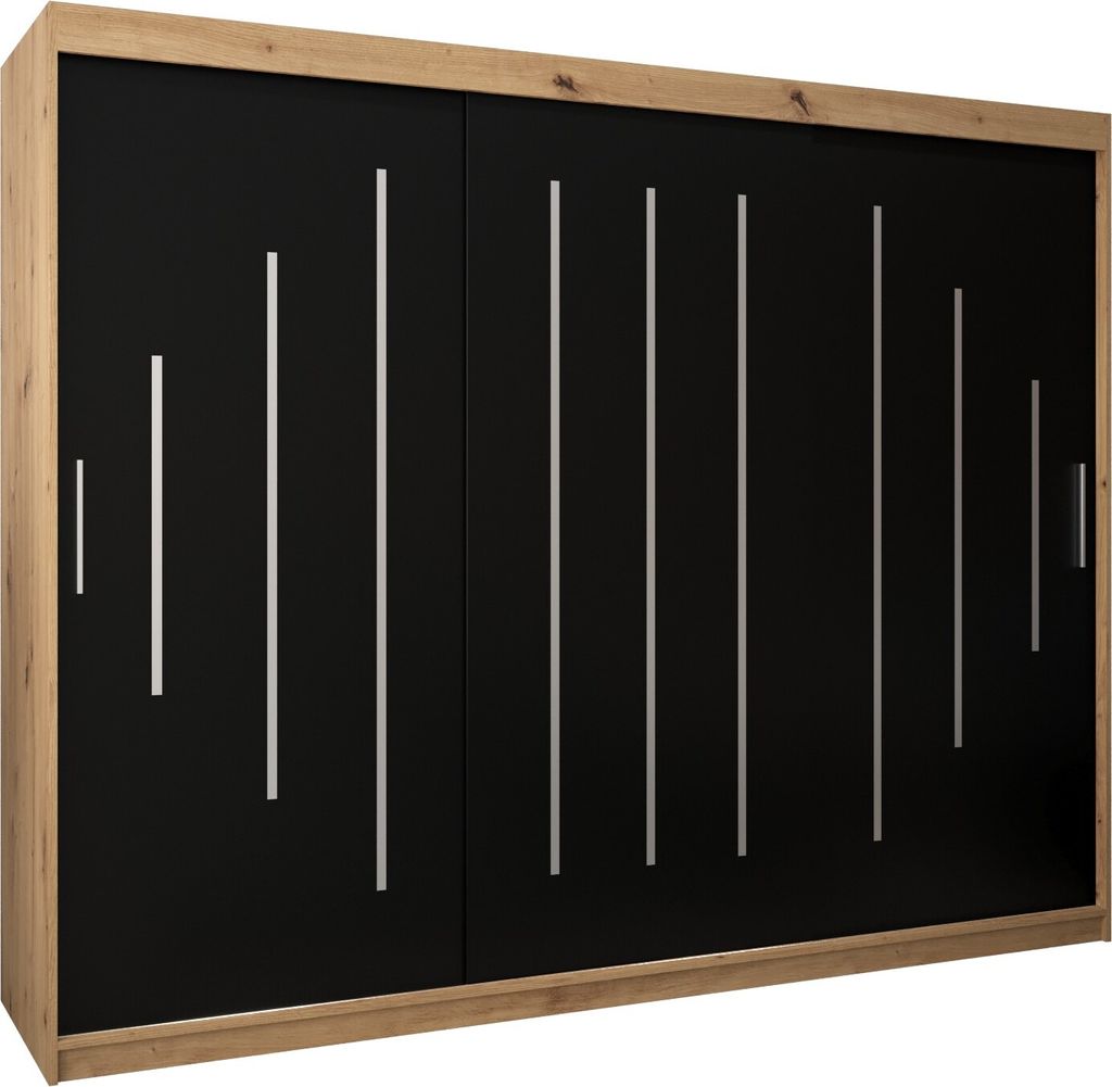 Kleiderschrank, Schiebetürenschrank Schlafzimmer, Schrank YORK 250 cm