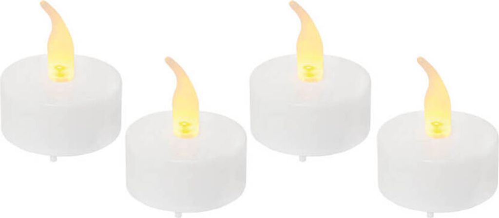 Teelichter Set LED Flackernd, mit Timer, 4X CR2032 3V inkl. Produktbild 