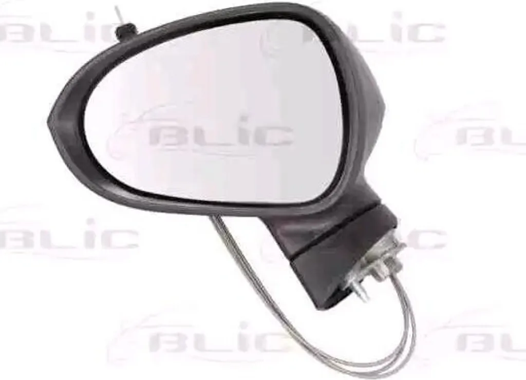 Rétroviseur gauche réglable pour Seat Ibiza 6J 6P - Noir Mat Premium