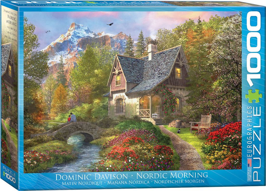 Dominic Davison - Morgens im Gebirge - 1000 Teile Puzzle im Produktbild 