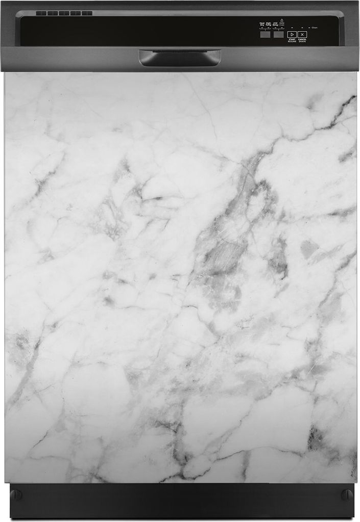 Magnete Dekorative 60x70 cm Küche Magnetmatte Spülmaschine - weiss Marmor