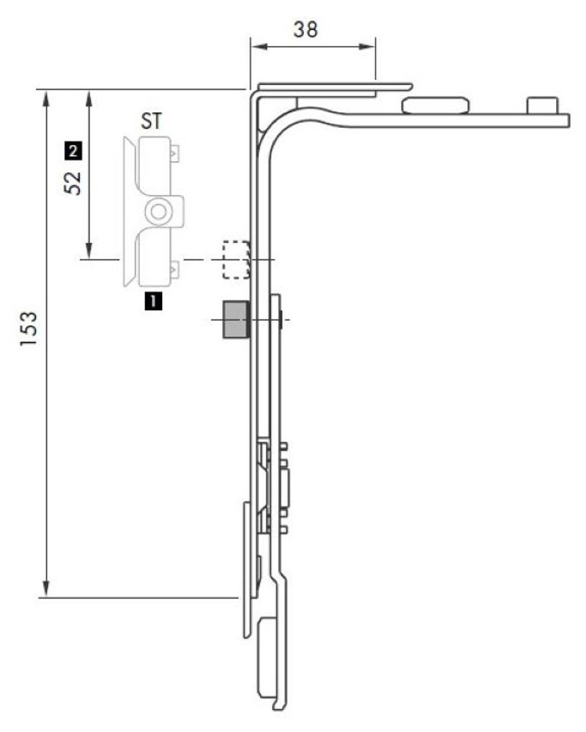 AUBI Eckumlenkung UK301 150x37mm Rollzapfen UK301-40V02