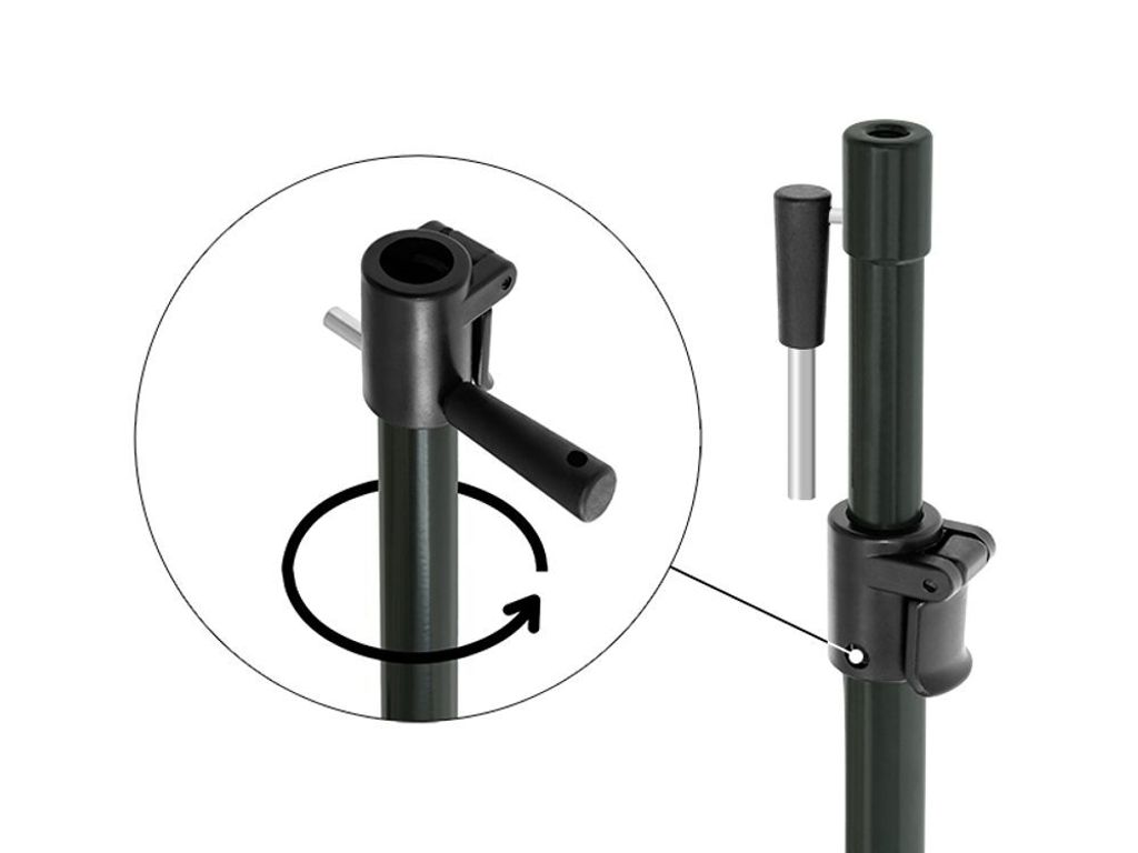 Delphin CLASSA Stick Rutenhalter 110-180cm Produktbild 
