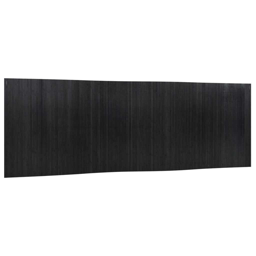 Paravent Schwarz Breite 600 cm Höhe 165 cm Bambus