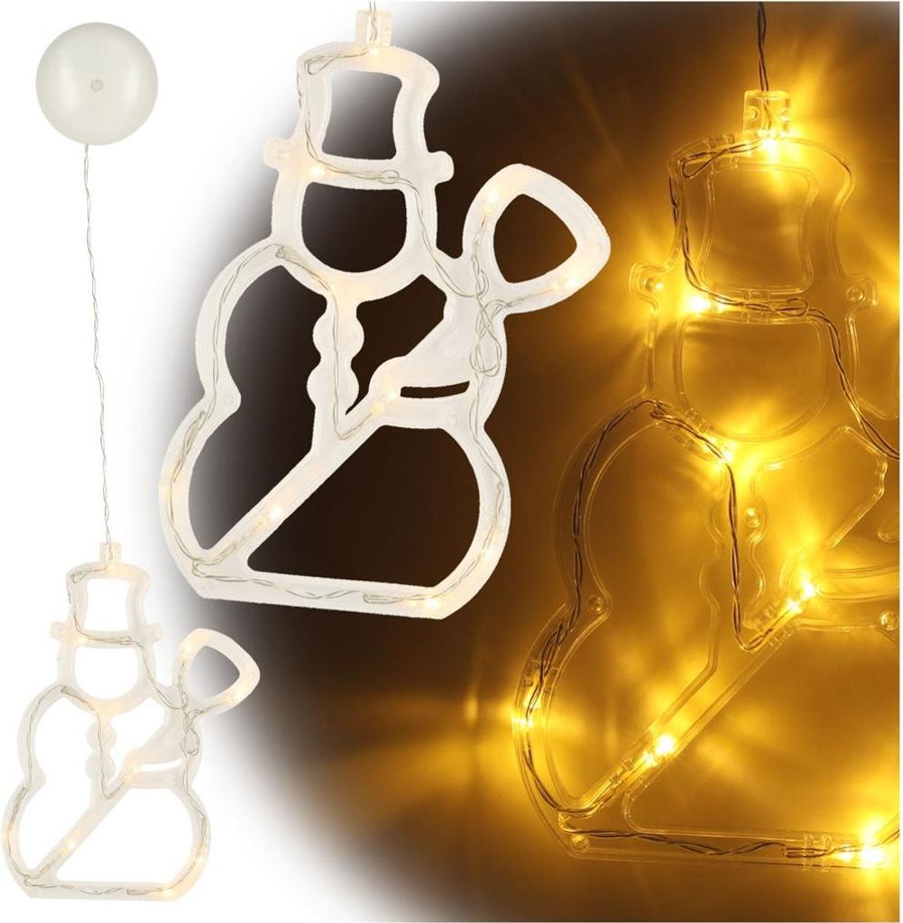 LED-Pendelleuchten Weihnachtsdekoration Schneemann 49cm 10 LEDs