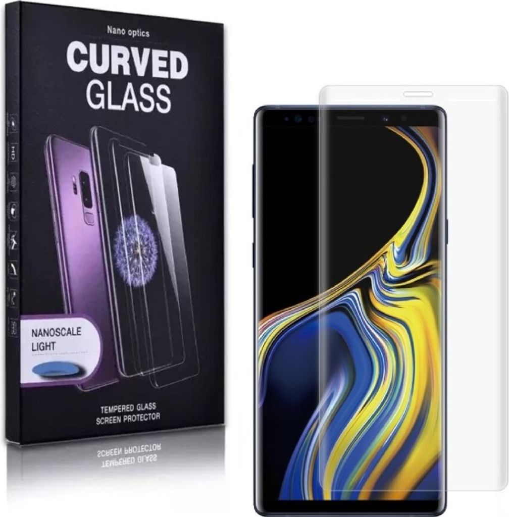 1x 9H Hartglas für Samsung Galaxy Note 9 FULL CURVED UV Liquid Schutzglas Panzerfolie Displayschutz Schutzfolie Displayglas Panzerglas Tempered Gl...