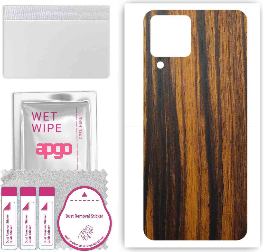 apgo Rückseite Schutzfolie, Skin, kompatibel mit Samsung Galaxy M33, Hinten Displayschutzfolie aus Vinylfolie, kratzfest, einfache Montage - Tiger...