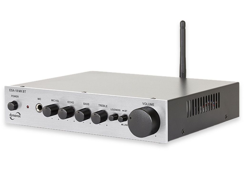 Dynavox ESA-18 MK BT Stereo-Verstärker 2 x 75 W Silber
