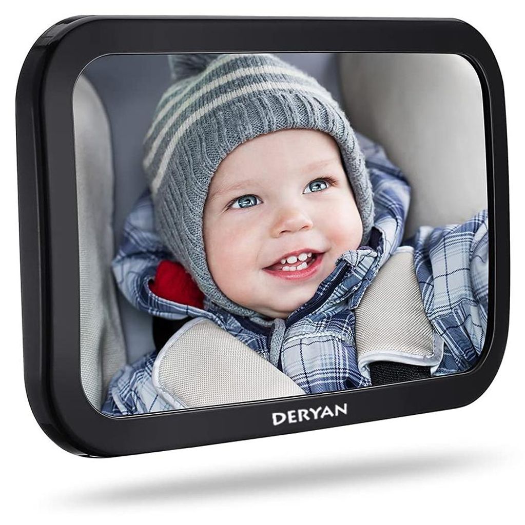 Miroir de voiture XL de luxe DERYAN pour bébés - Miroir Image du produit 