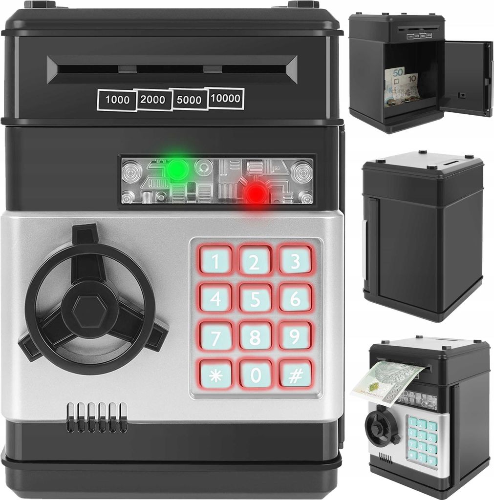 Skarbonka - sejf / bankomat elektroniczny Zdjęcie produktu 