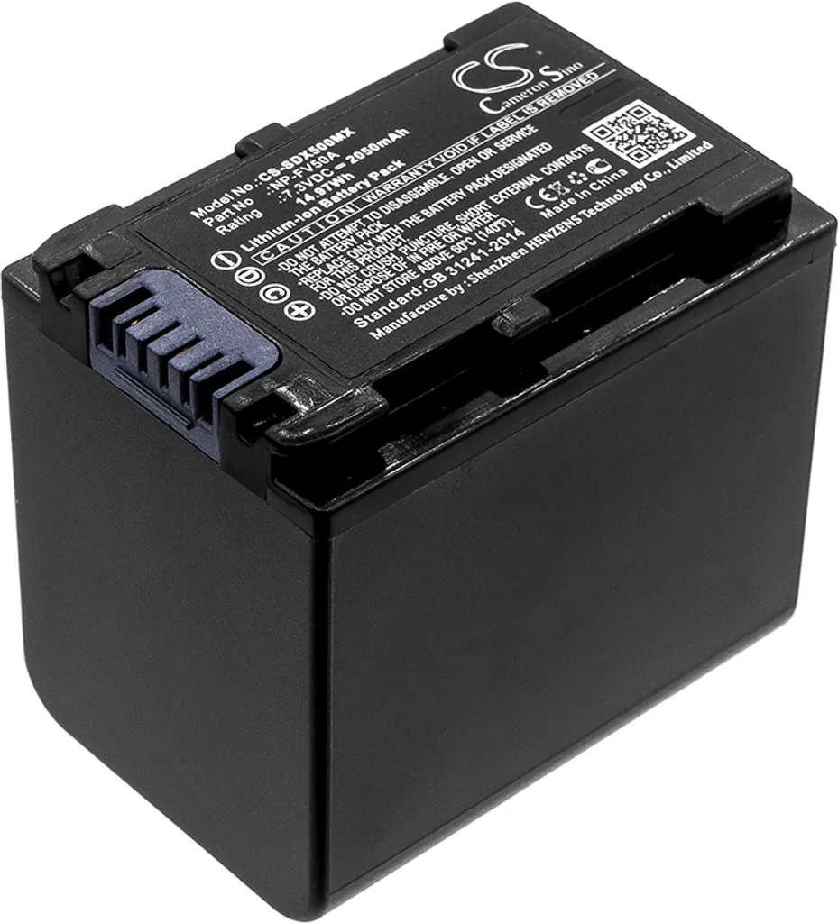 TECHTEK Batteria compatibile con [Sony] FDR-AX33, FDR-AX40, FDR-AX45, FDR-AX53, FDR-AX60, FDR-AX700, FDR-AXP33, HDR-CX450, HDR-CX625, HDR-CX680, HDR-