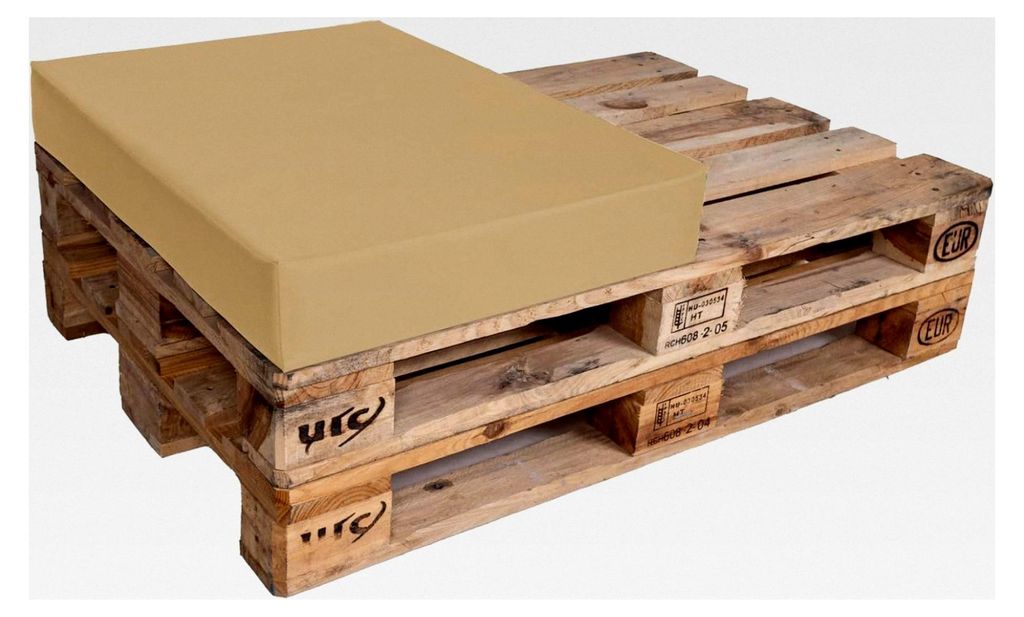 Halbes Palettenkissen 60x80x12cm Loungekissen wasserabweisend waschbar Palettenpolster