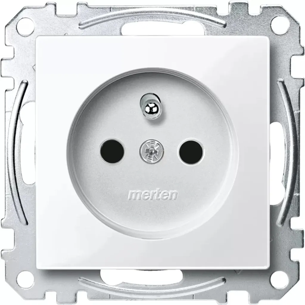 Prise de courant Système M Schneider Electric Blanc Polaire Brillant BRS