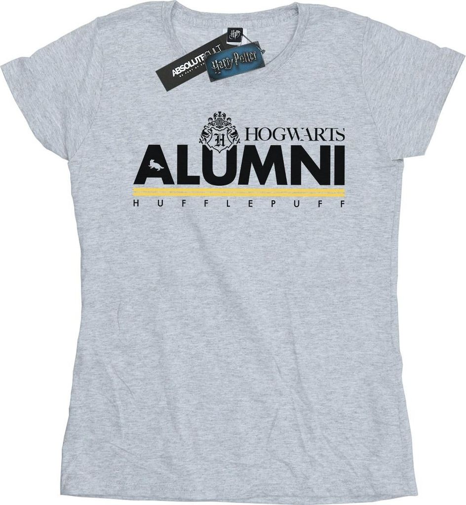 Harry Potter - "Hogwarts Hufflepuff" T-Shirt für Damen BI23644 (XXL) (Grau)