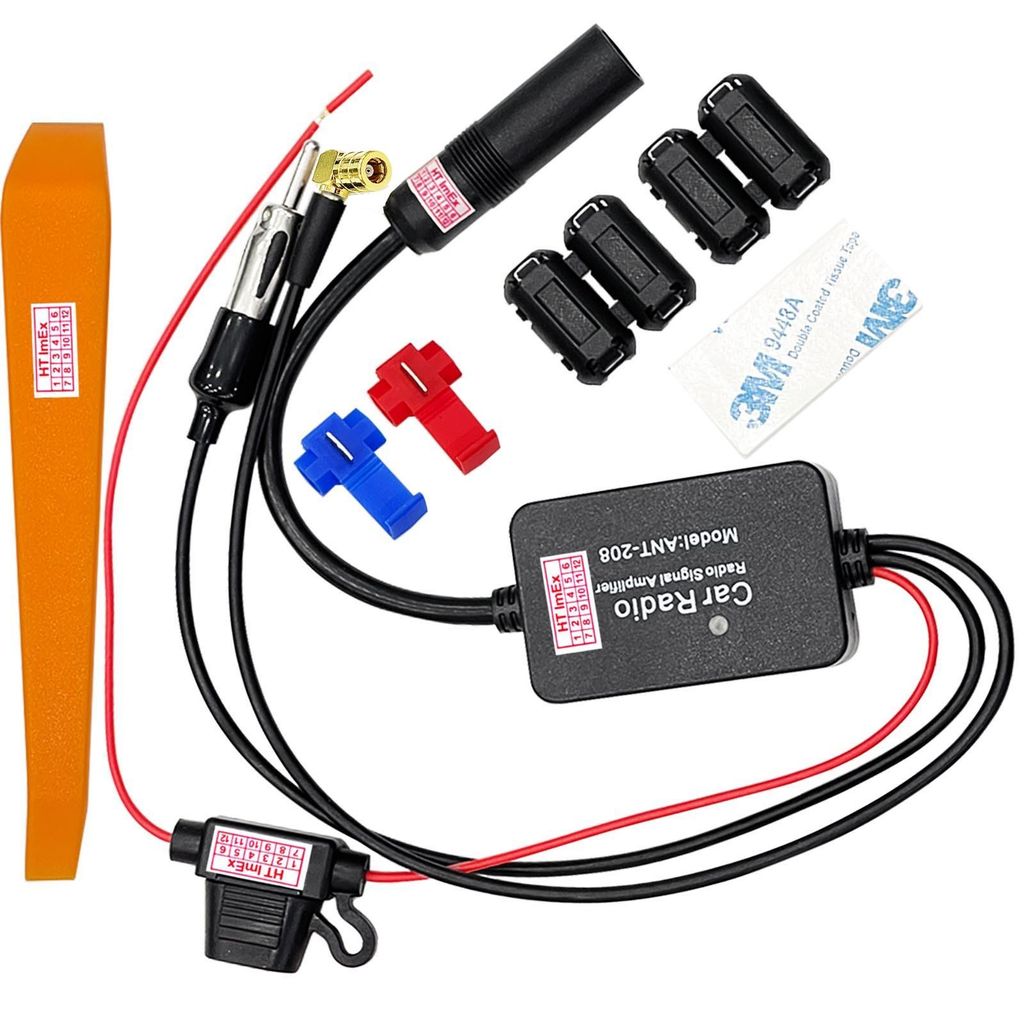 3in1 DAB+ Antennen Splitter Verstärker SMB DIN kompatibel mit Auto Radio Adapter