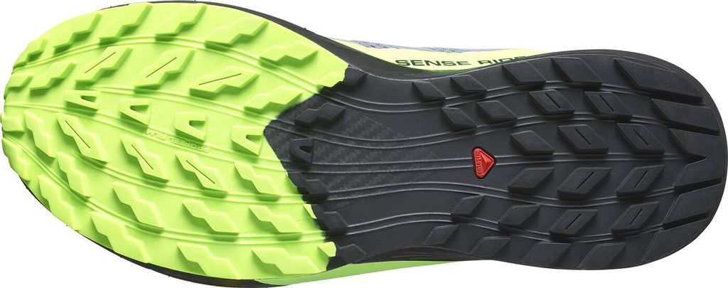 SALOMON SHOES SENSE RIDE 5 GTX Flint/Black/ 000 Flint Stone/Black/Green Ge 000 Flint Stone/Black/Green Ge 47.5