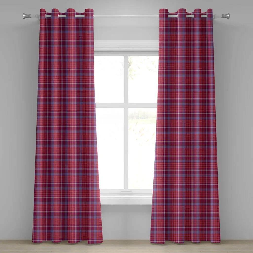Rideaux décoratifs 2 panneaux motif celtique rétro 280x245 cm violet