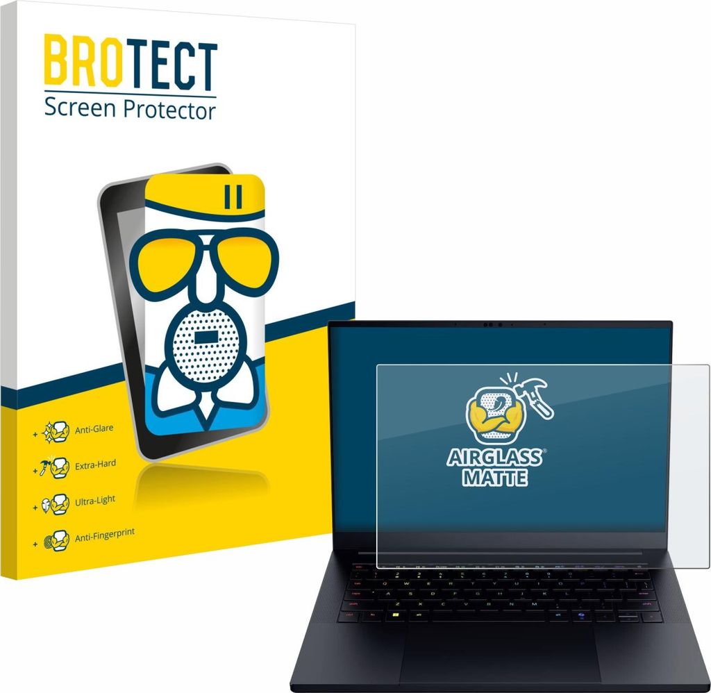 BROTECT Entspiegelungs Schutzglas für Razer Blade 14 2025 Schutzfolie Panzer Folie Glas Display Schutz matt