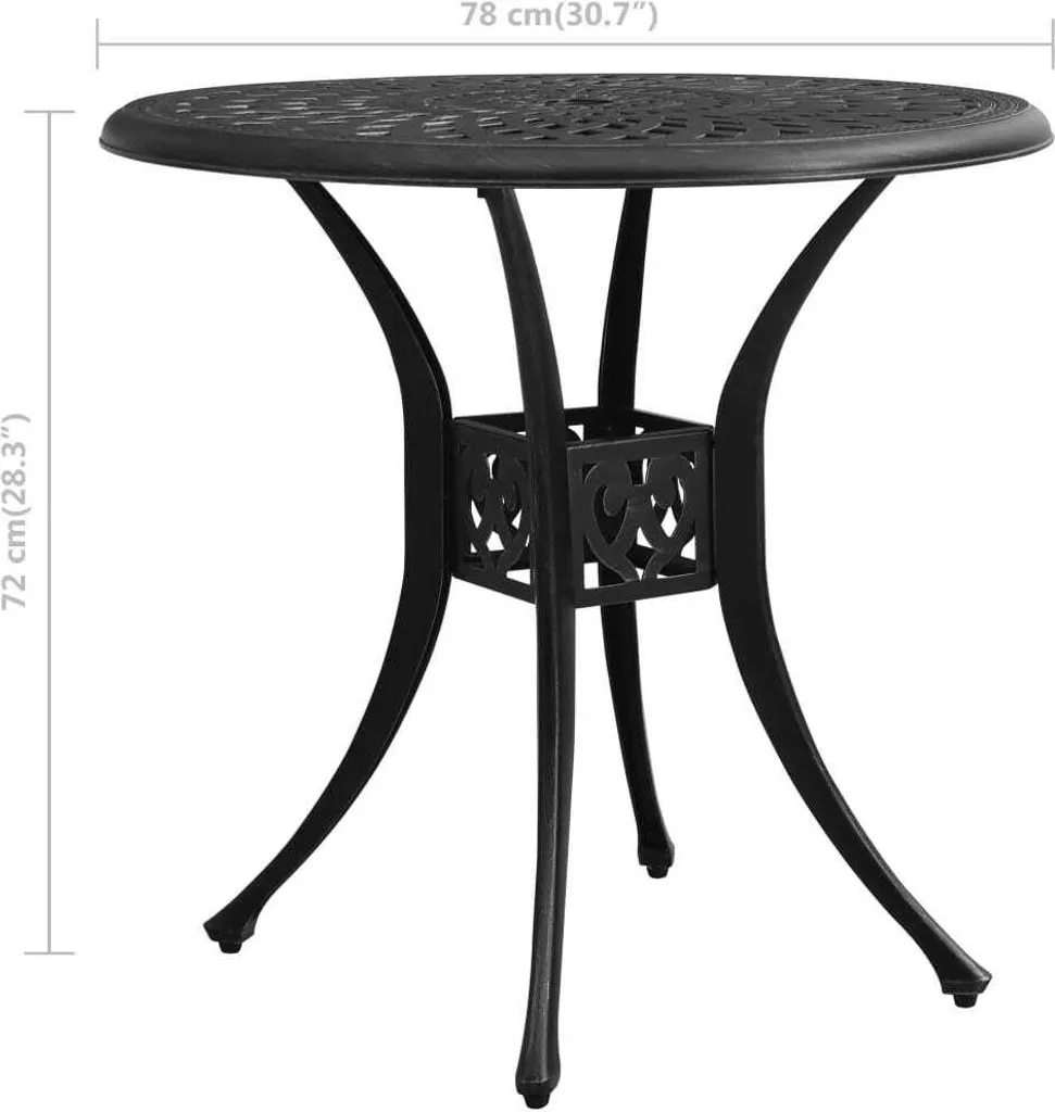Table de jardin stable sans entretien pour extérieur résistant - 5