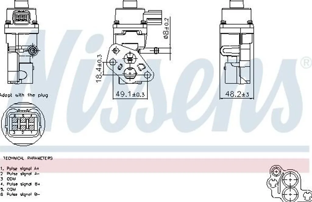 Vanne de recirculation des gaz EGR Nissens 98365 pour Mazda 2 DE DH3
