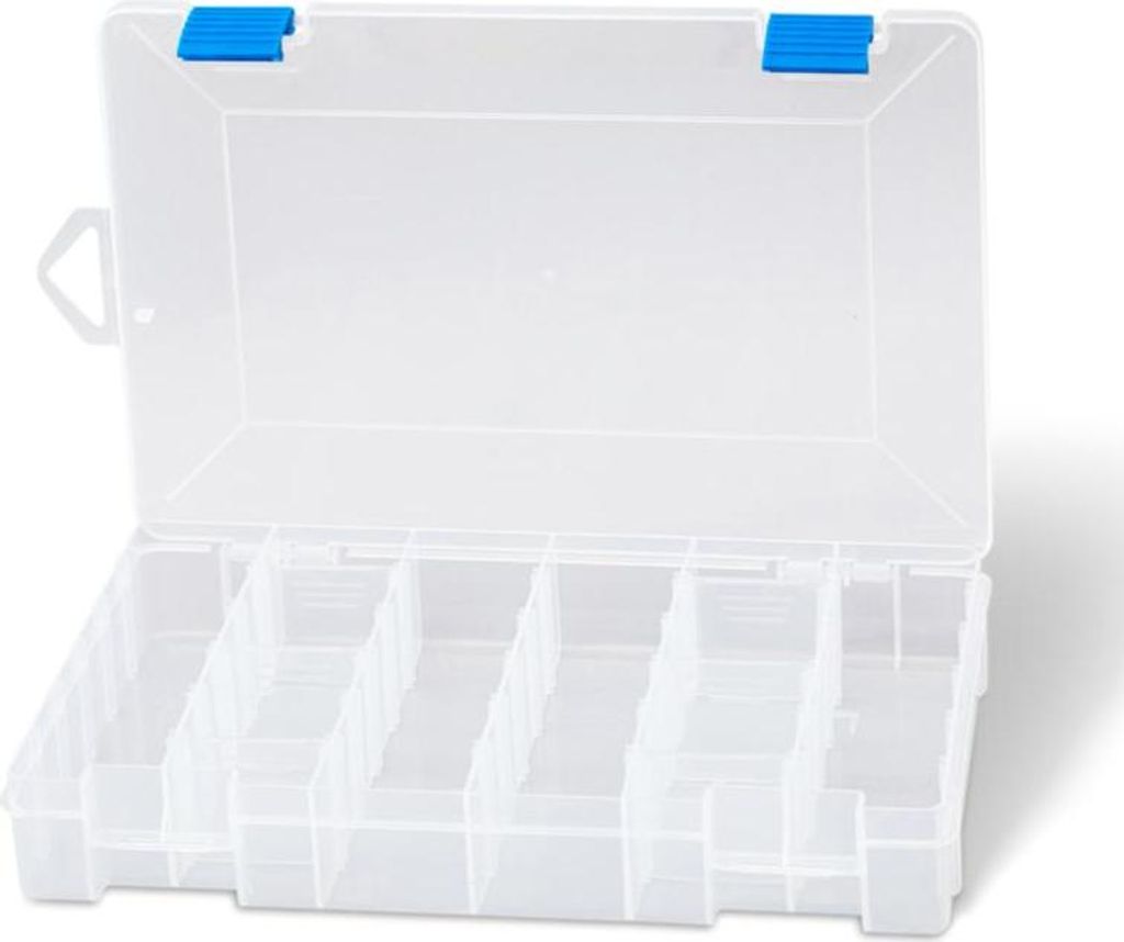Zebco Trophy Box M2 L28cm 19cm H4.5cm transp.