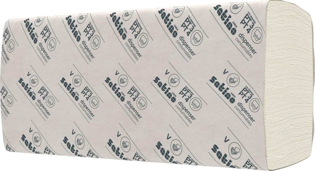 Satino Papierhandtücher - V-Falz - 100% recycled - 2-lagig - 3200 Handtücher