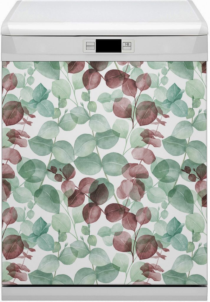 Magnetmatte Geschirrspüle Abwaschbar Küche Magnete Nachbildung 60x80 cm - Blumenmuster