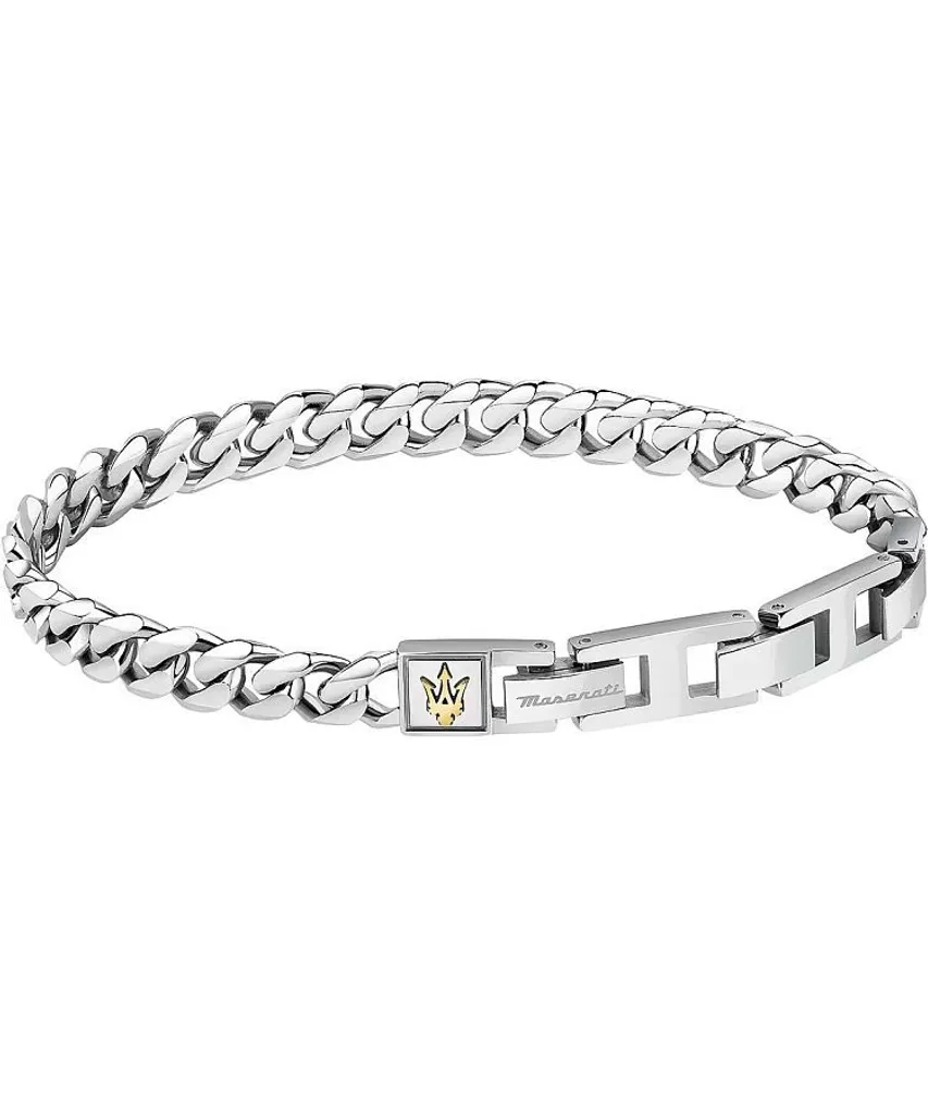 Maserati JM422AVD09 Bracelet Homme en Acier et PVD Bleu Chic