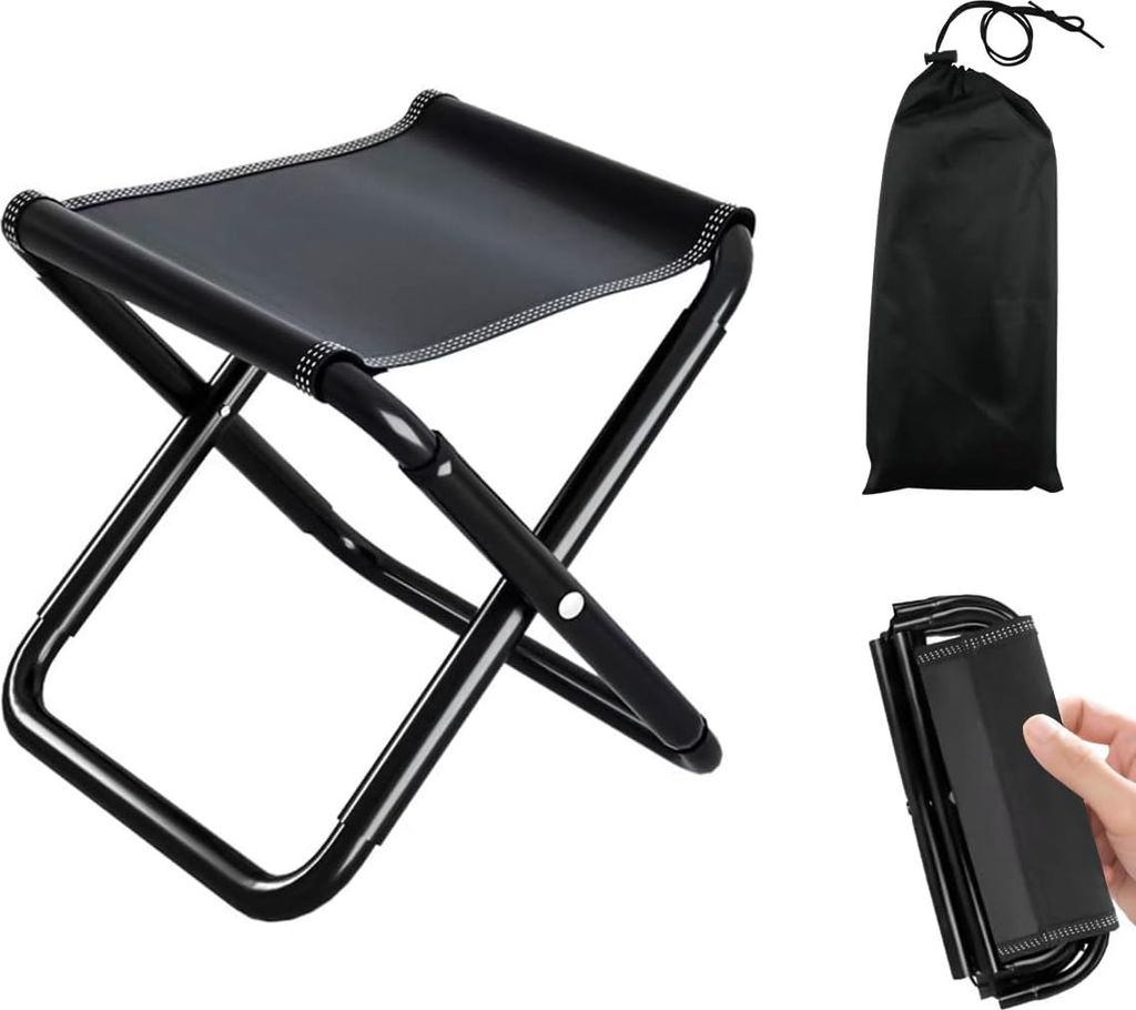 Campinghocker Klappbar, Mini-Klappstuhl fš¹r den Au?enbereich, Mini-Klapphocker und Leicht Sitz Falthocker Klappbar fš¹r Reisen Wandern Garten ...