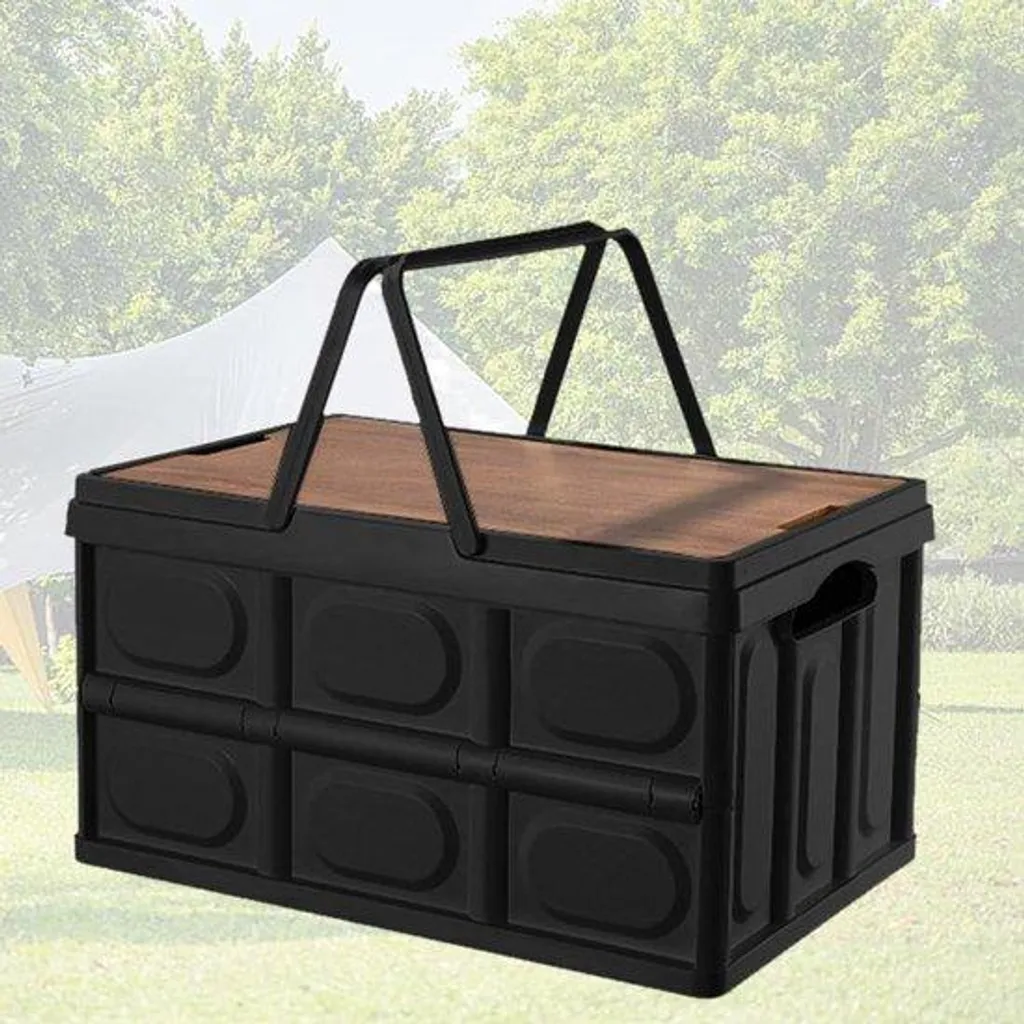 Caisse pliante de camping 30L mallette de rangement pour coffre auto