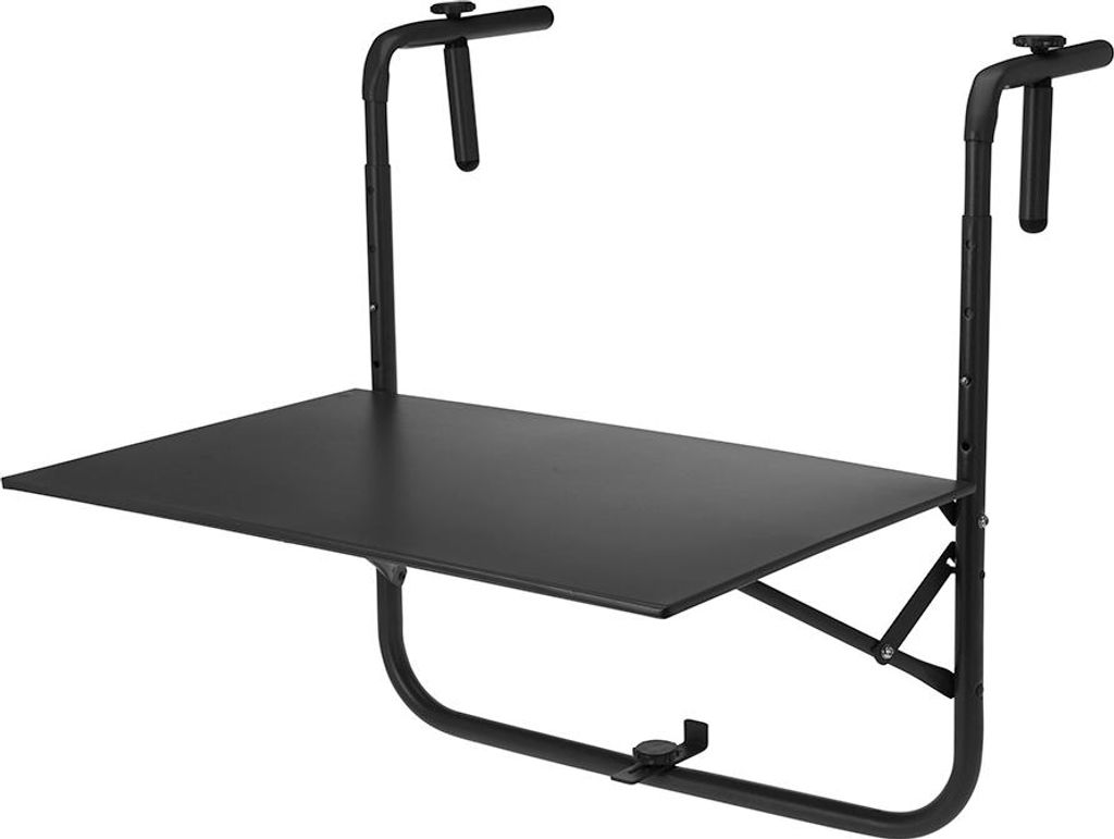 Klappbarer Balkon-Tisch Farbe: Dunkelgrau 60x43cm Produktbild 